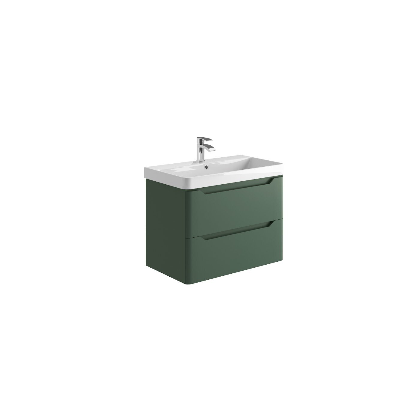 Medora 800 Wall Cabinet Matt Sage Green (incl basin)