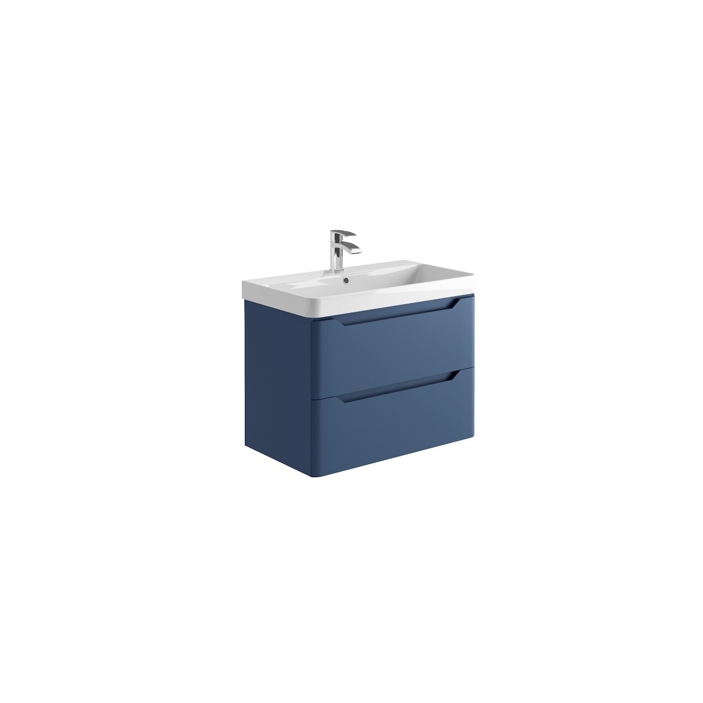 Medora 800 Wall Cabinet Matt Twighlight Blue (incl basin)