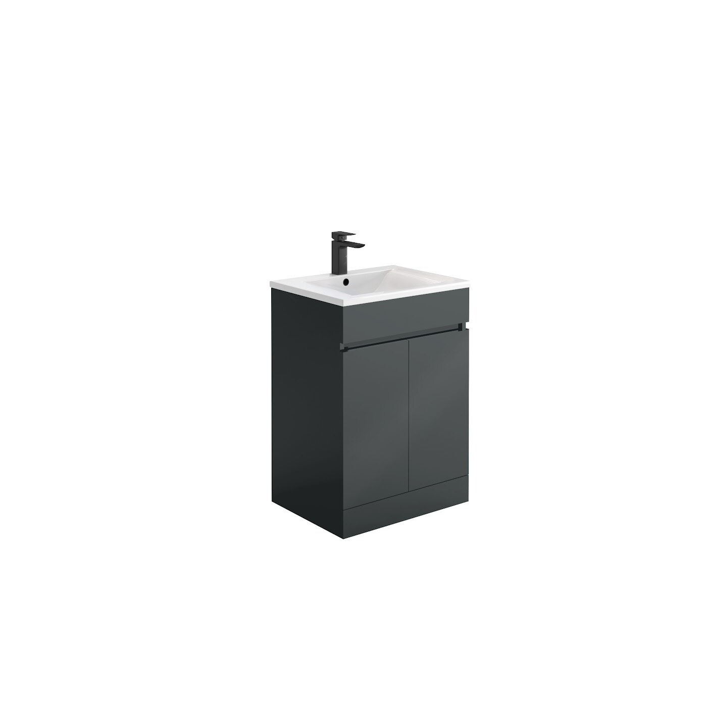 Elara 600 Vanity Unit Matt Anthracite (incl basin)