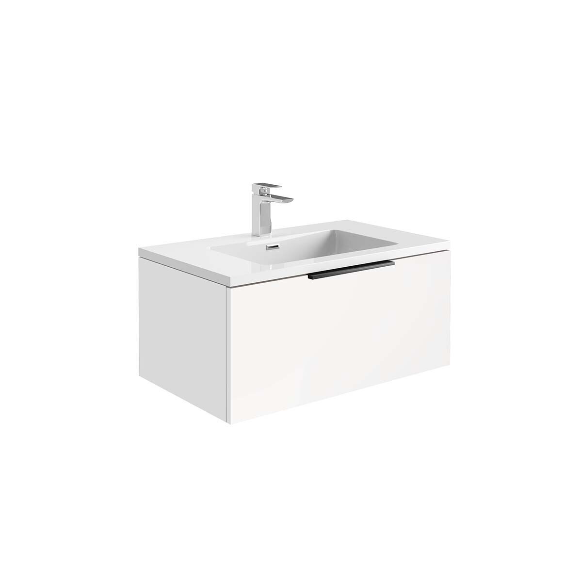 Cairo Matt White 800 LED Cabinet (incl basin)