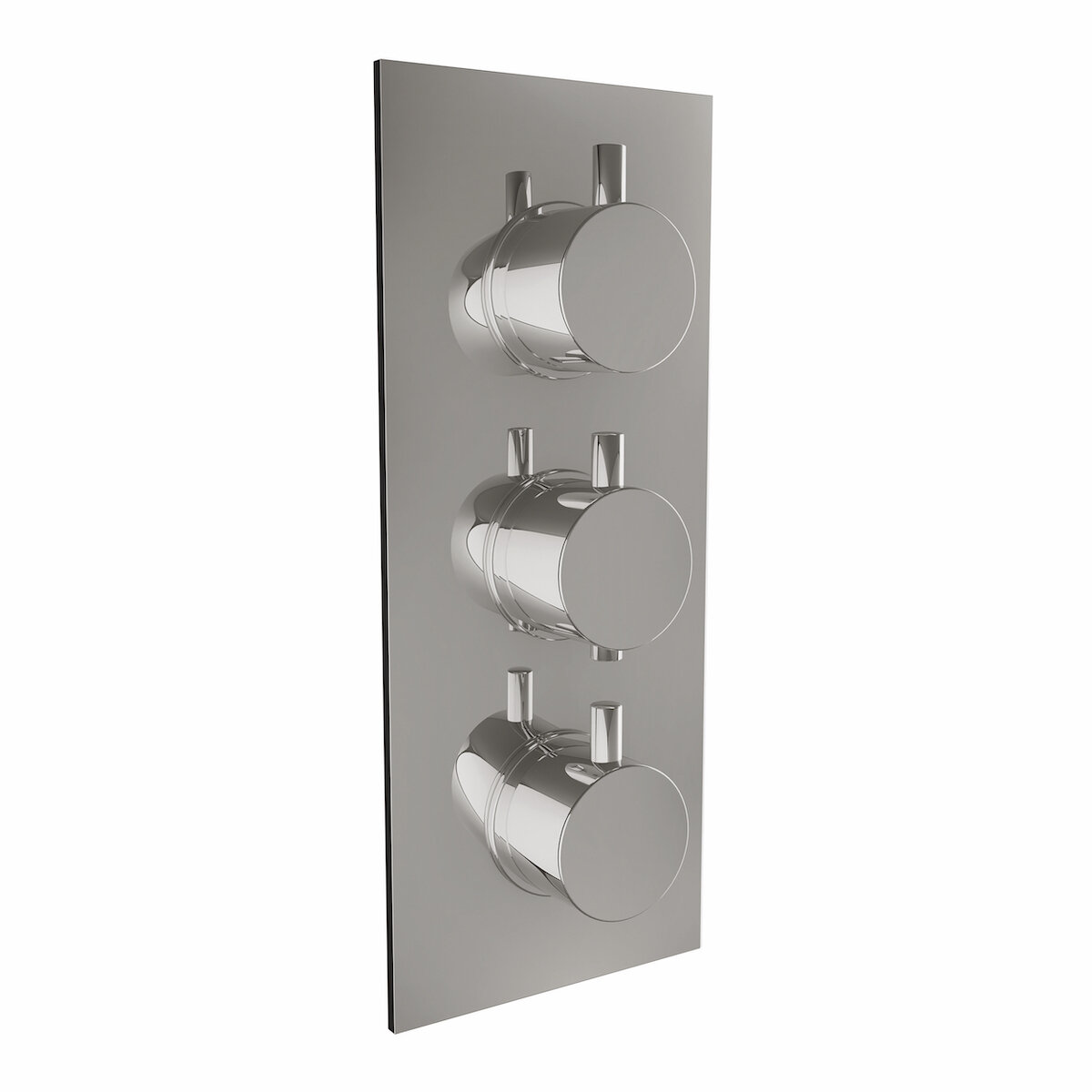 Triple Round Handle, 3 Outlet Concealed Valve with Diverter