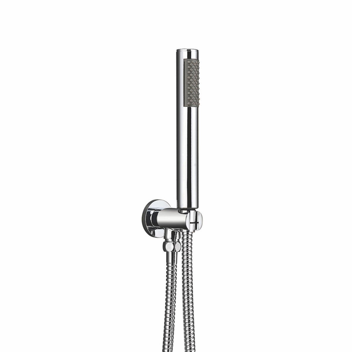 Chrome Round Shower Outlet, Hose &amp; Head