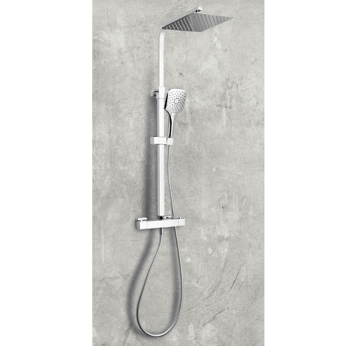 Urban Square Cool Touch Rigid Riser Shower