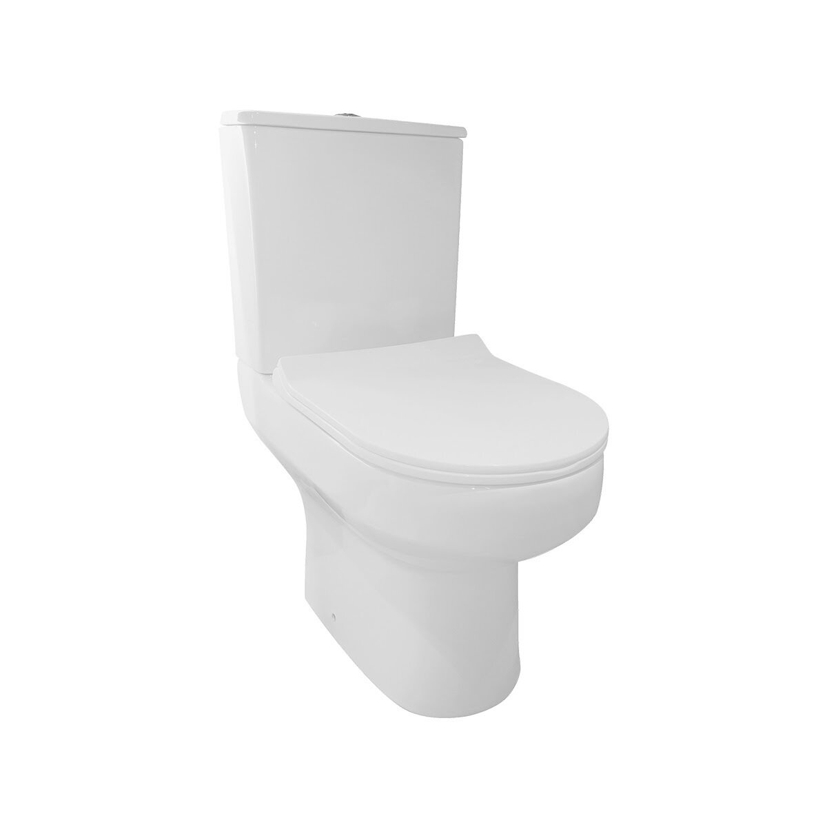 Nera Rimless Open Back Pan Including Cistern &amp; D Shape Soft Close Seat