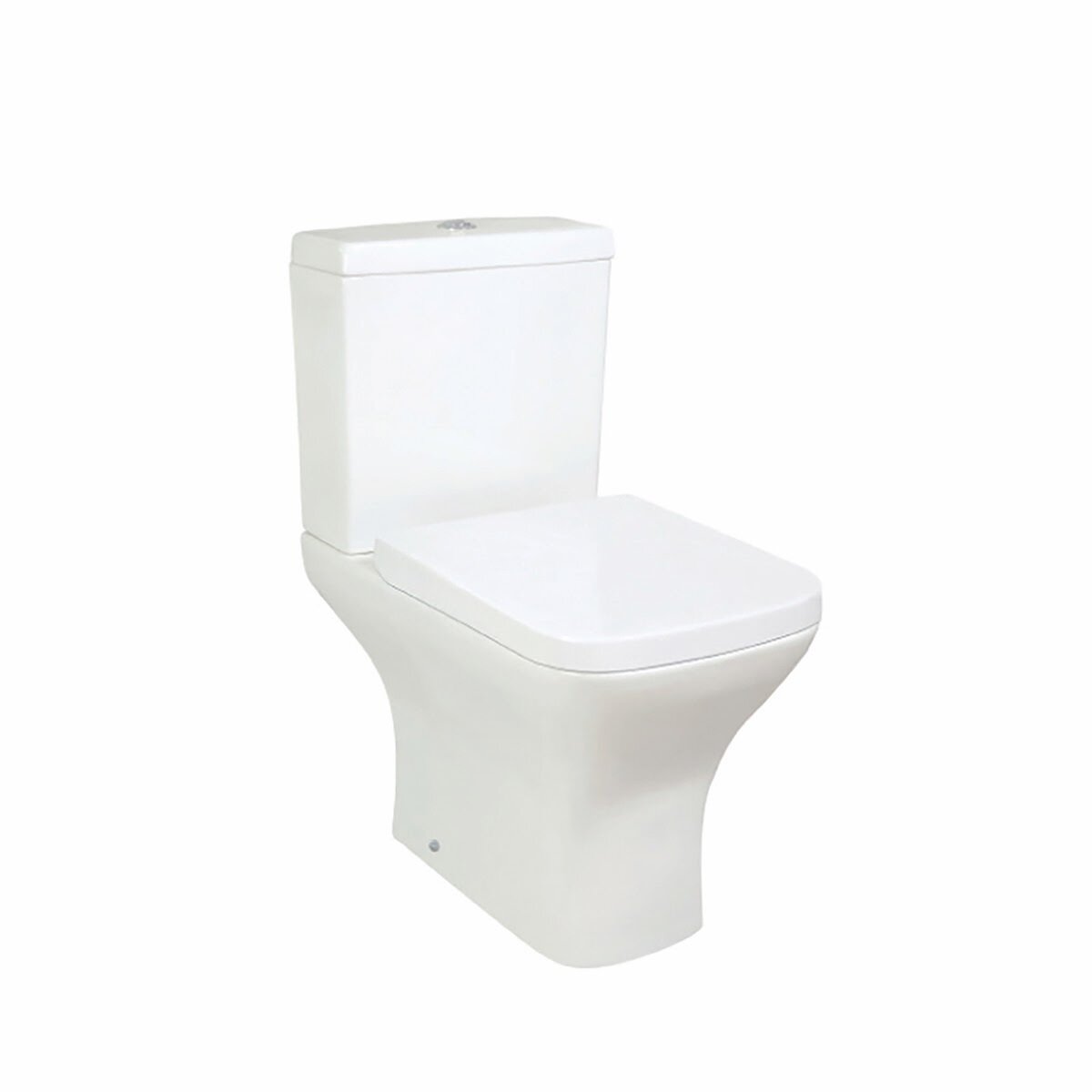 Braga Rimless Open Back Pan Including Cistern &amp; Wrap Over Seat