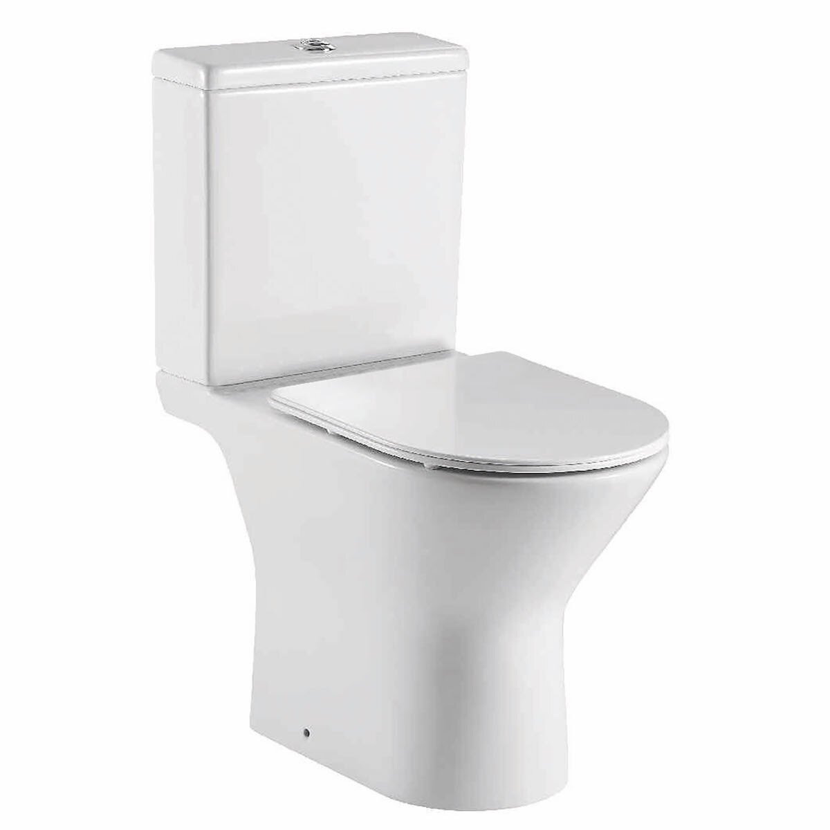 Zeta Rimless Open Back Pan Including Cistern &amp; Soft Close Seat