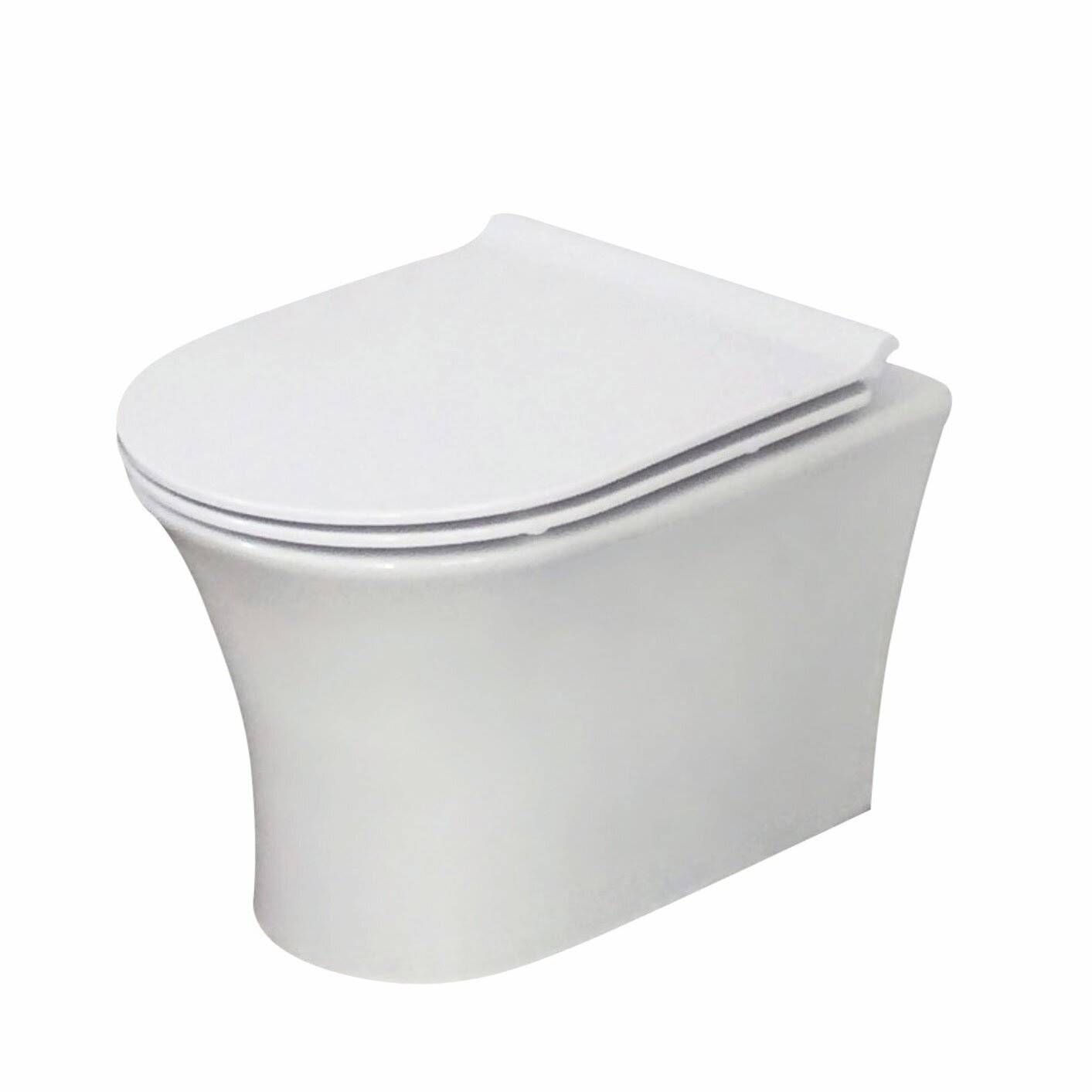 Bria Rimless Wall Hung Pan &amp; Soft Close Seat