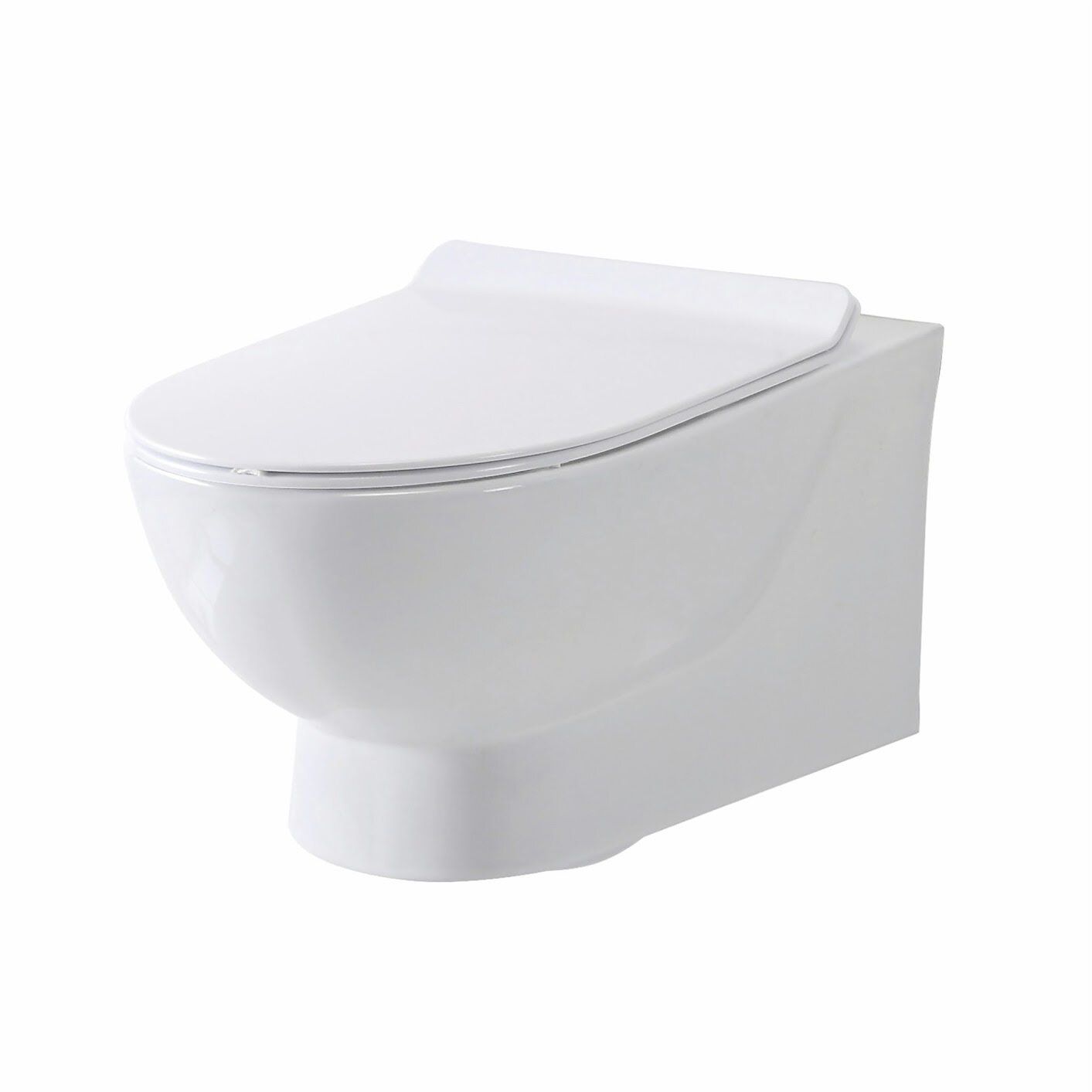 Alessa Rimless Wall Hung Pan &amp; Soft Close Seat