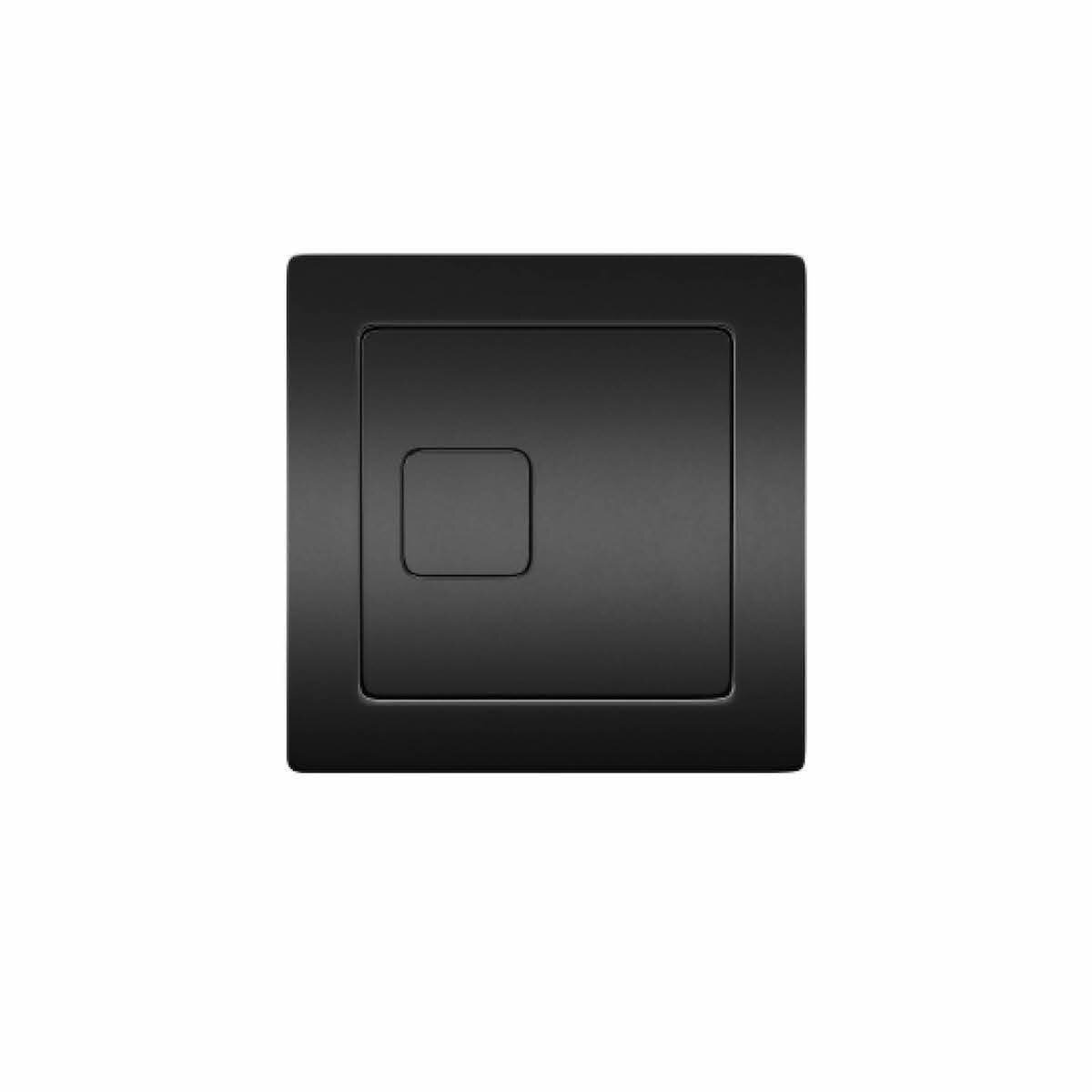 Square Black Dual Flush Button