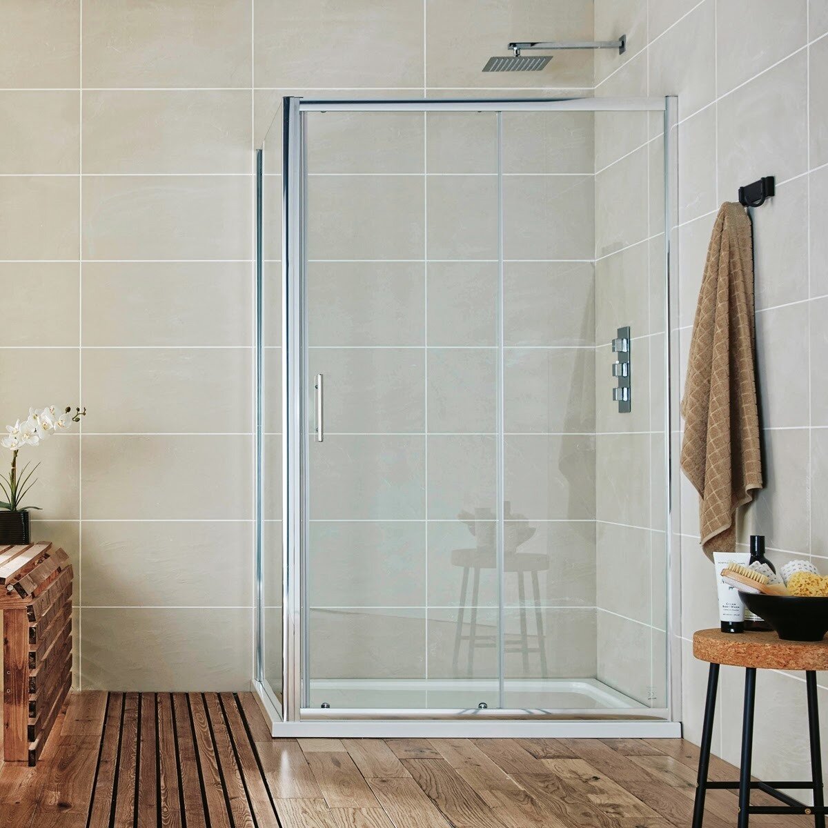 S6 Sliding Door Chrome 1000