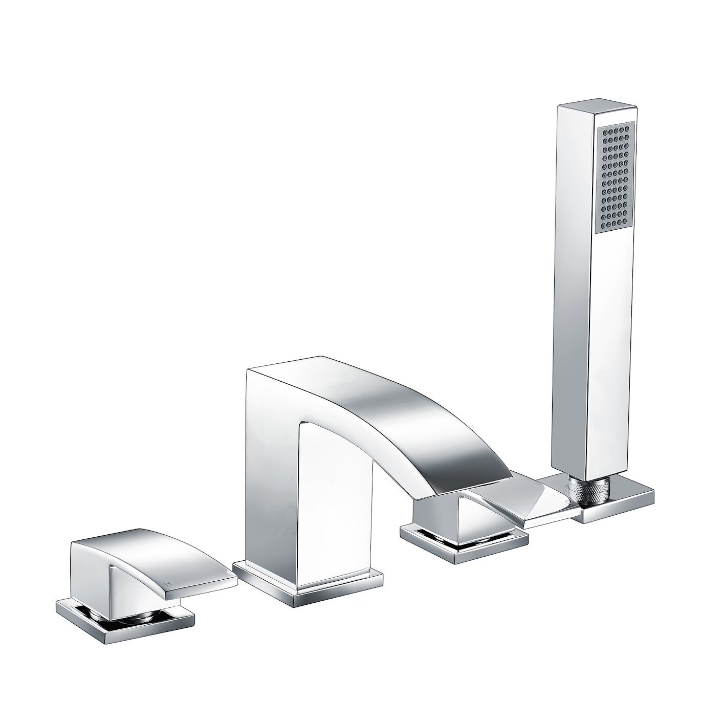Lia 4 Hole Deck Mounted Bath Shower Mixer