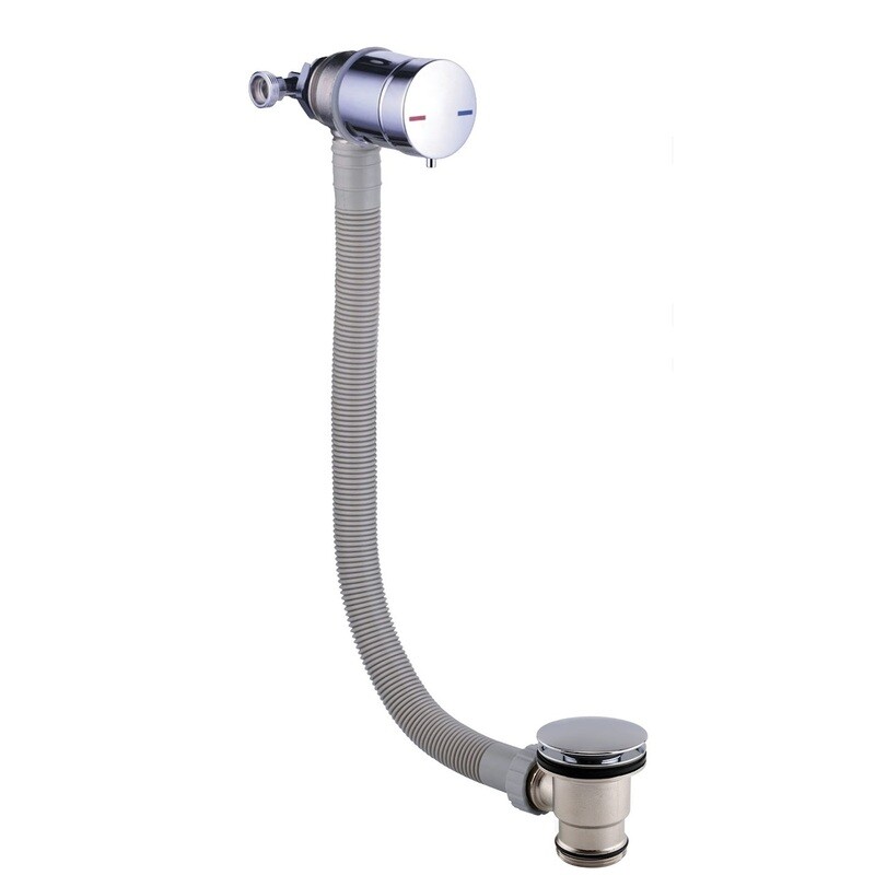 Bath Filler and Overflow Chrome