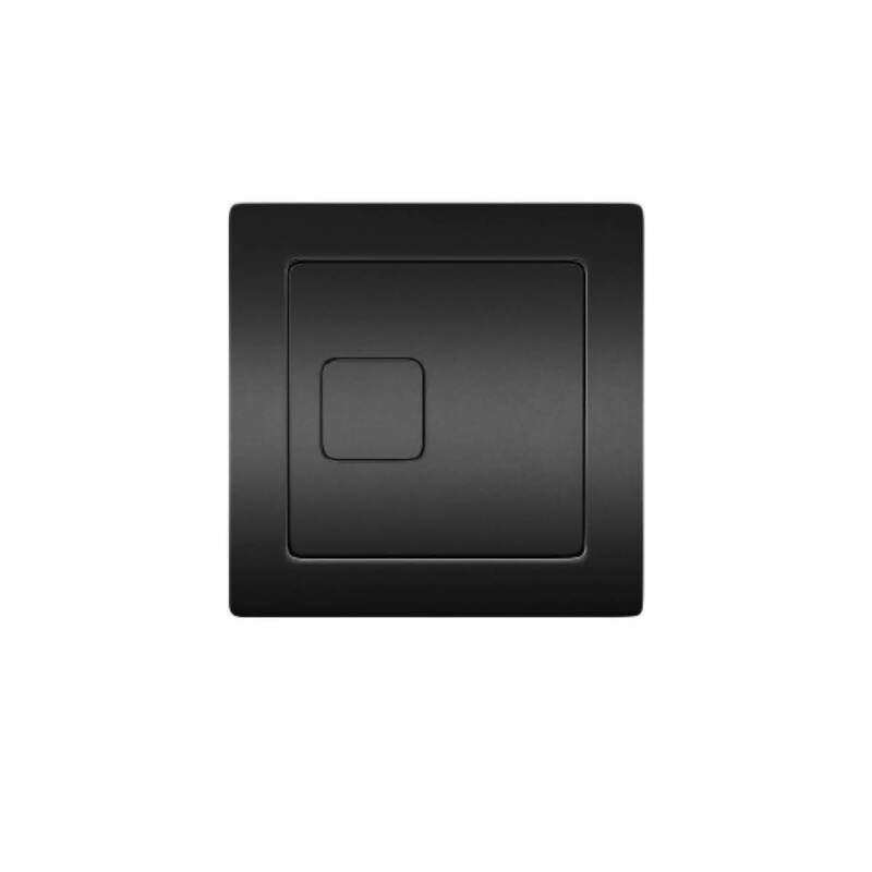 Square Black Dual Flush Button