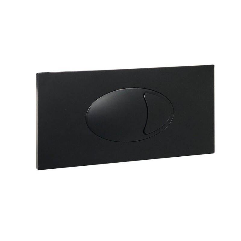 Large Black Dual Flush Plate & Access Panel Large Black Dual Flush Plate & Access Panel