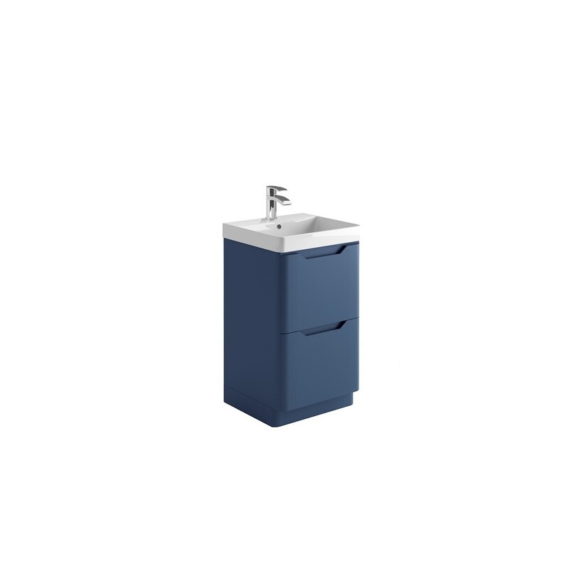 Medora 500 Floor Cabinet Matt Twighlight Blue (incl basin)