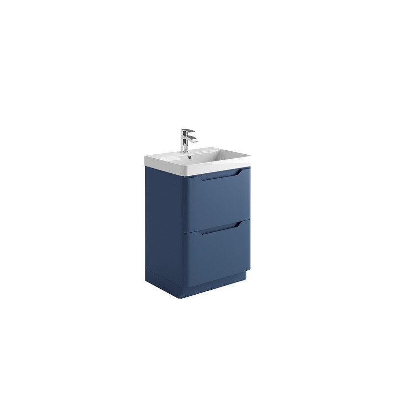 Medora 600 Floor Cabinet Matt Twighlight Blue (incl basin)