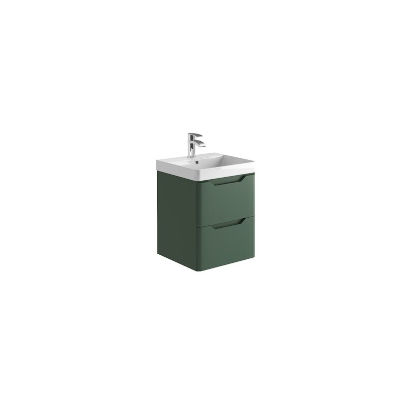 Medora 500 Wall Cabinet Matt Sage Green (incl basin)