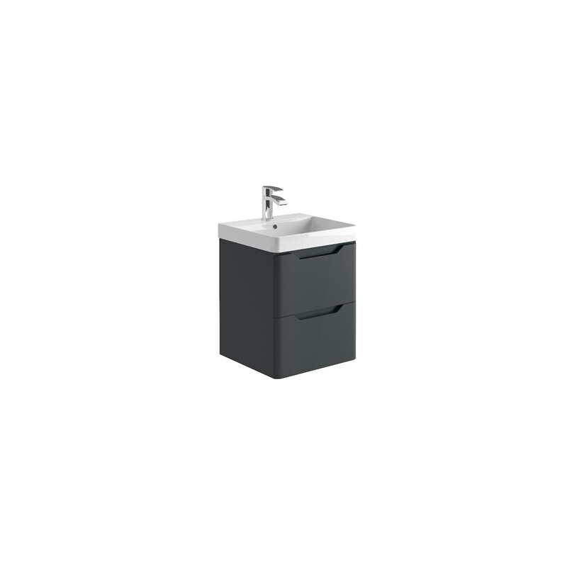 Medora 500 Wall Cabinet Matt Anthracite (incl basin)