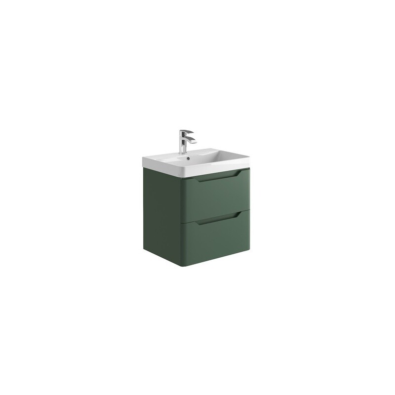 Medora 600 Wall Cabinet Matt Sage Green (incl basin)