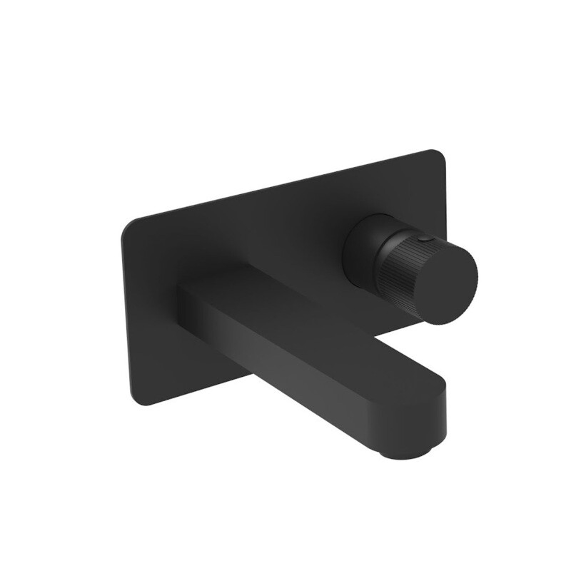 Amani Black Wall Mounted Tap