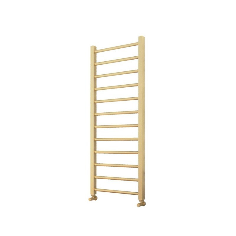 Aspen Brushed Brass Towel Radiator 500 x 1200 Aspen Brushed Brass Towel Radiator 500 x 1200