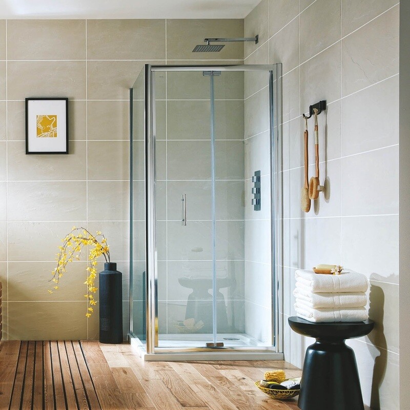 S6 Bifold Semi-Frameless Chrome 800