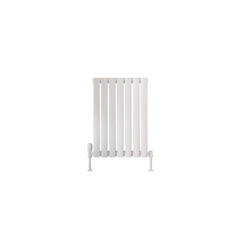 Blossom Horizontal Single White Designer Radiator 413 x 600