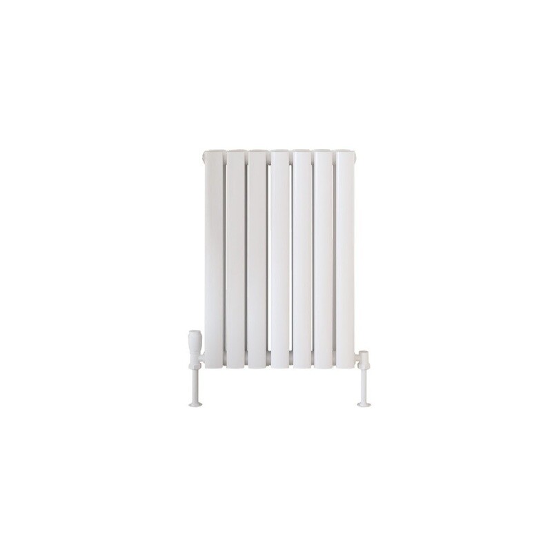 Blossom Horizontal Double White Designer Radiator 413 x 600