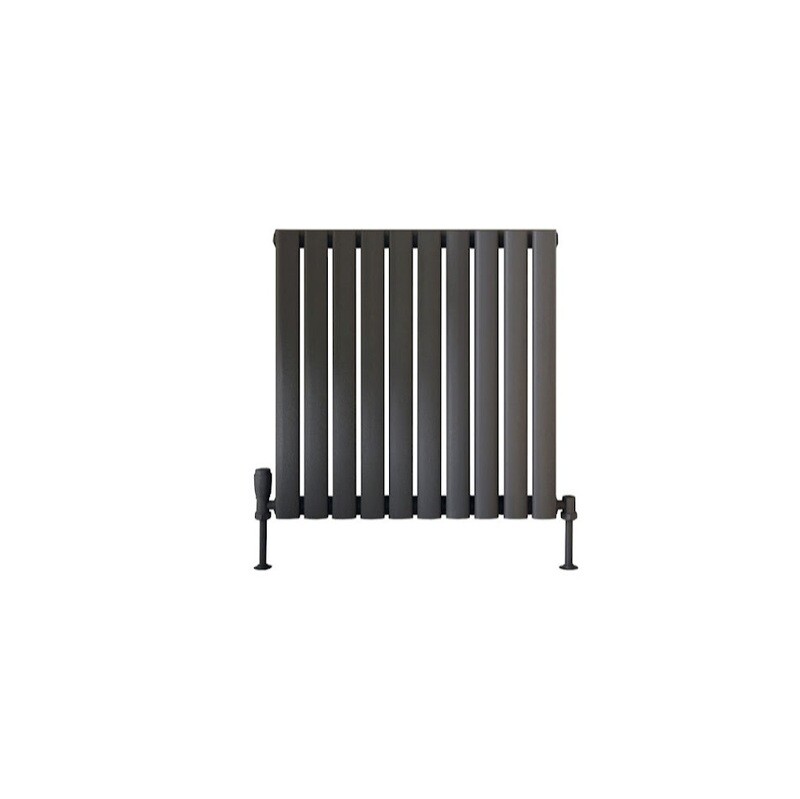 Blossom Horizontal Single Anthracite Designer Radiator 590 x 600