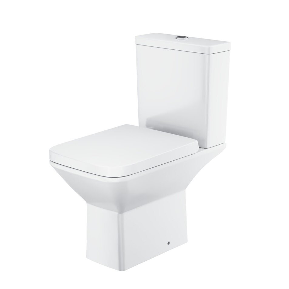 Tally Rimless Open Back Pan Incl Cistern &amp; Soft Close Seat
