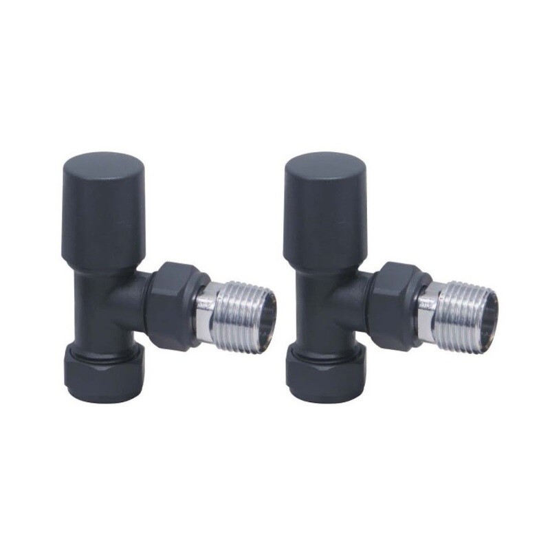 Radiator Angled Carbon Anthracite 15mm (pair)