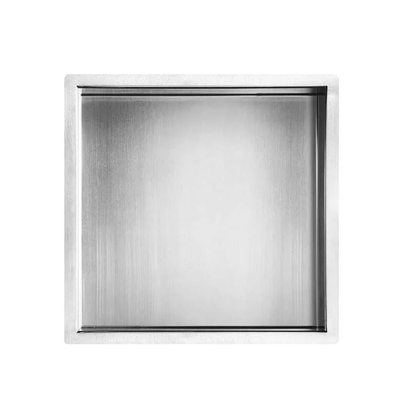 Brushed Stainless Steel Shower Niche 300 x 300