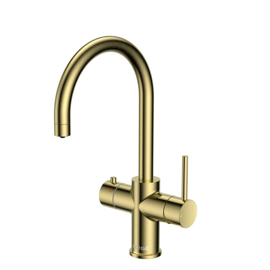 3 in 1 Boiling Water Tap Brass Swan Spout