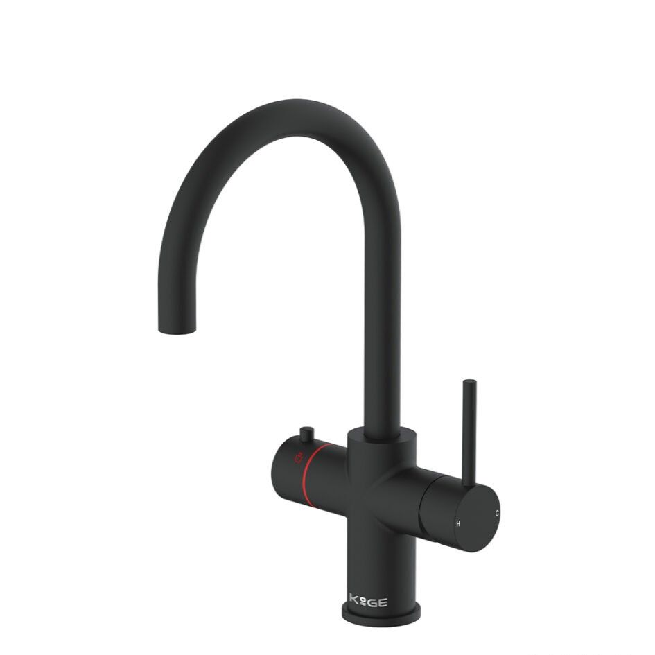 3 in 1 Boiling Water Tap Black Swan Spout