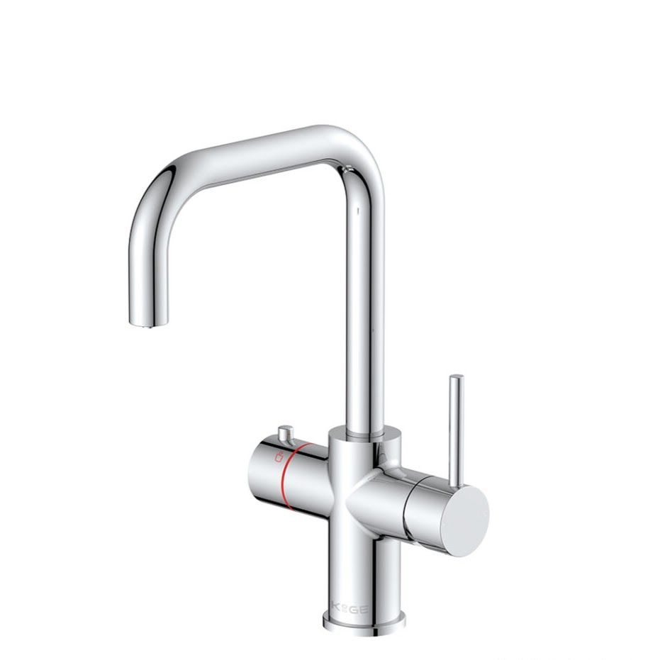 3 in 1 Boiling Water Tap Chrome Square Spout