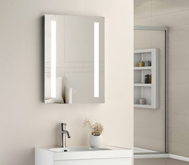 Niall Twin Vertical Strip LED - 500x700mm