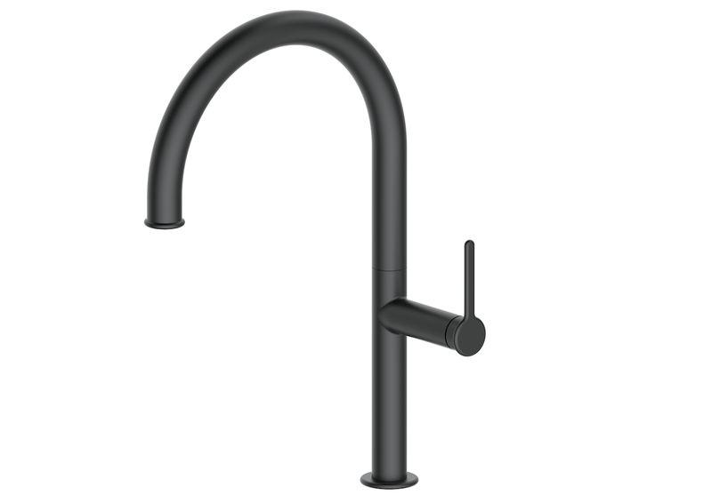 Usk Black Single Lever Kitchen Tap - Black