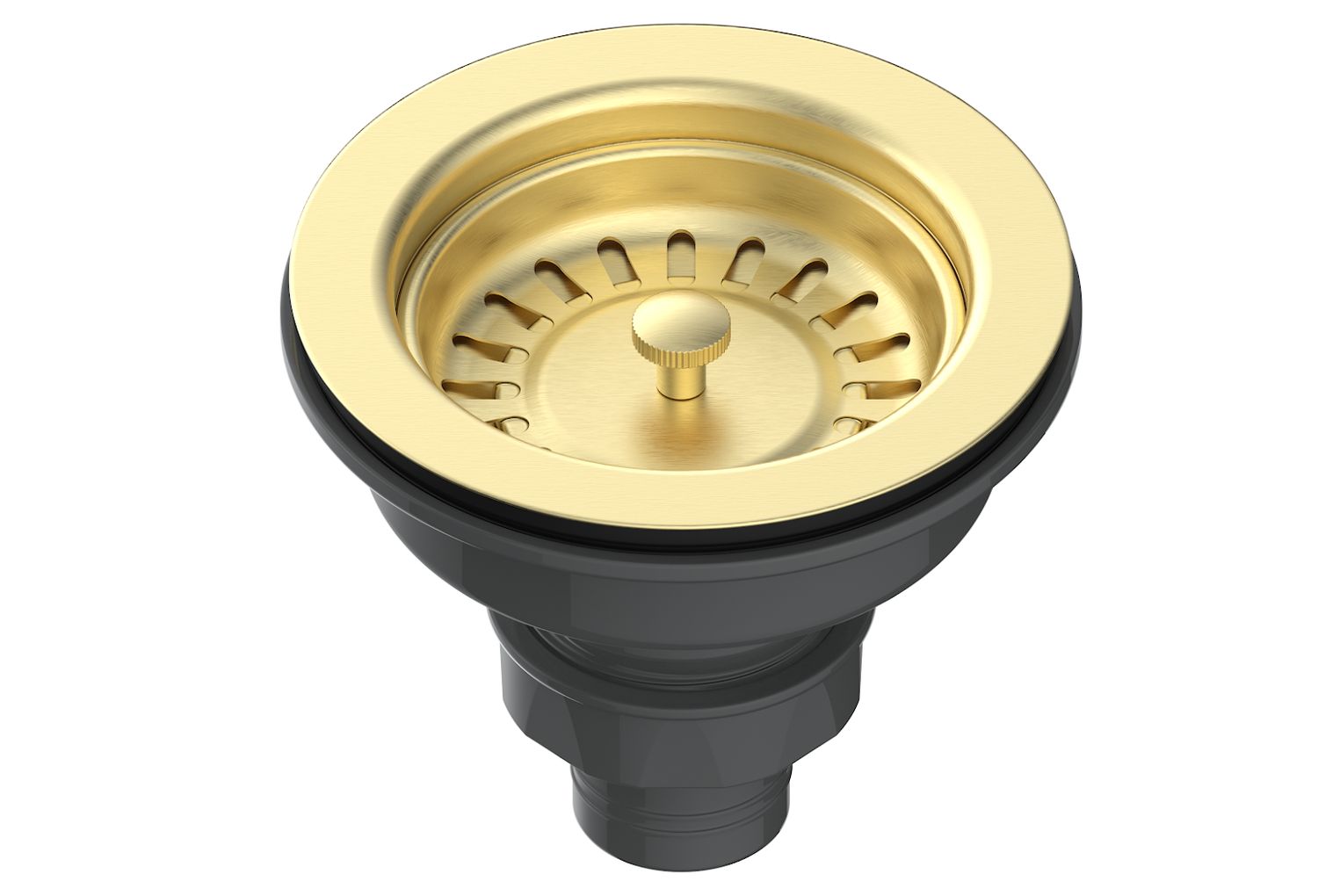 Basket Strainer Kitchen Waste - Brushed Brass