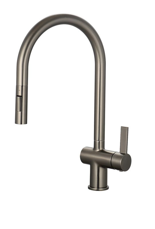 Mayhill Single Lever Pull Out Kitchen Tap - Gunmetal