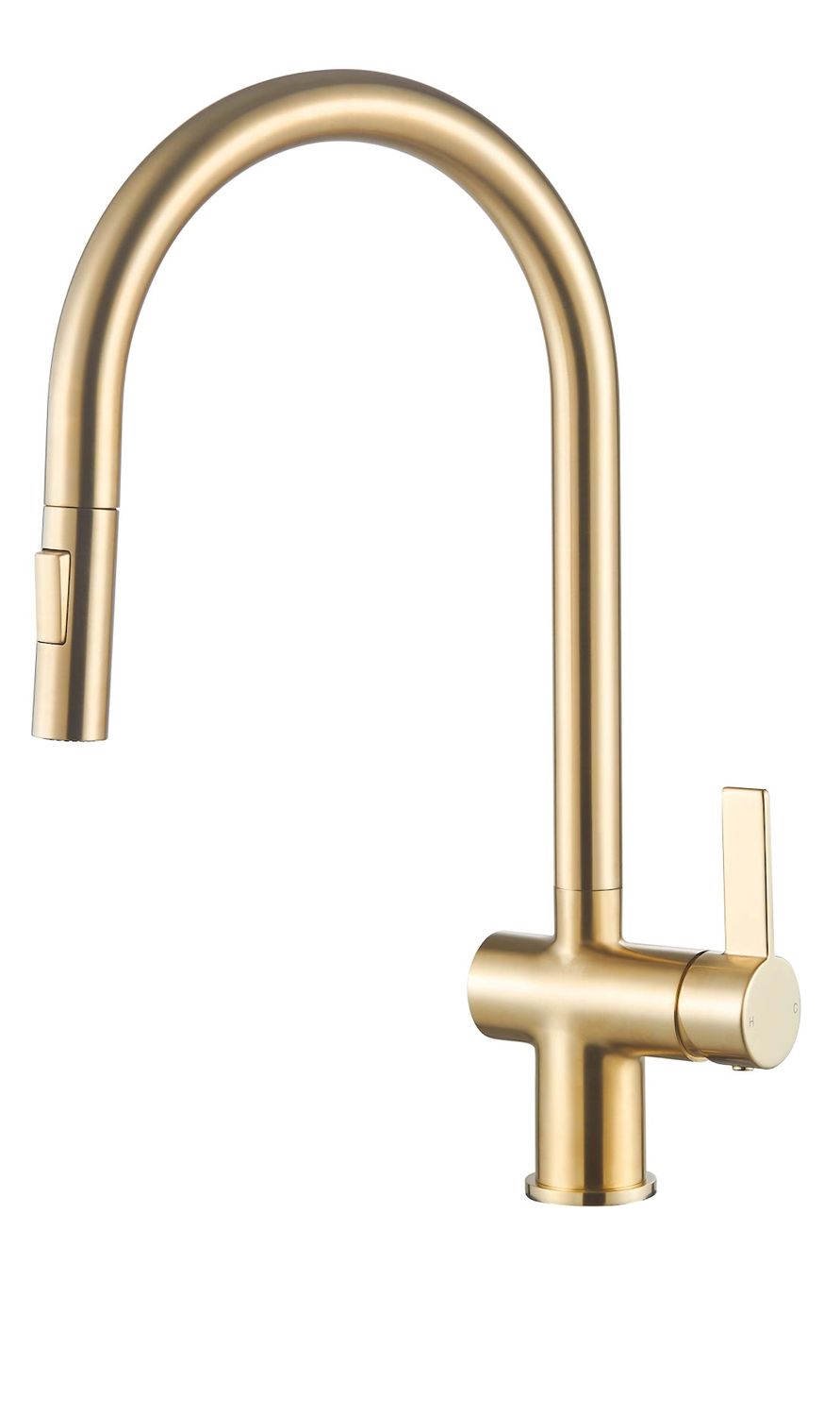 Mayhill Single Lever Pull Out Kitchen Tap - Brushed Brass