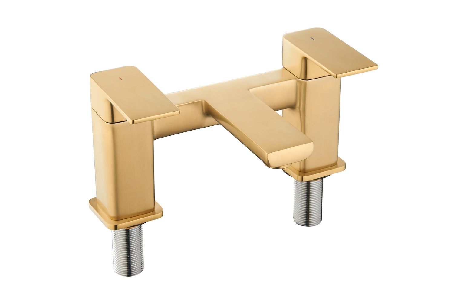 TB+ Quadrado Square Bath Filler Brushed Brass