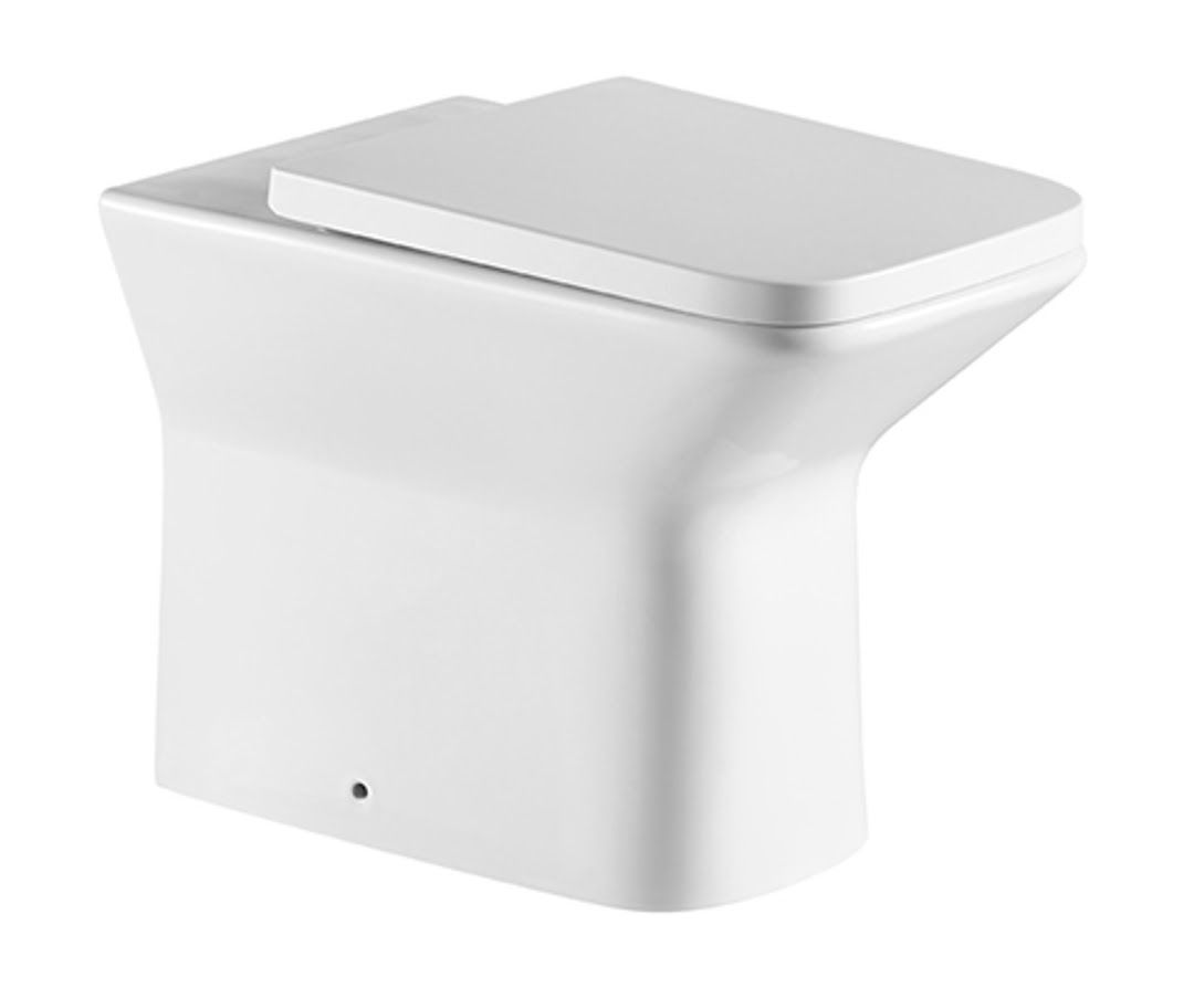 Plumb Essentials Square Rimless BTW Pan &amp; Soft Close PP Seat