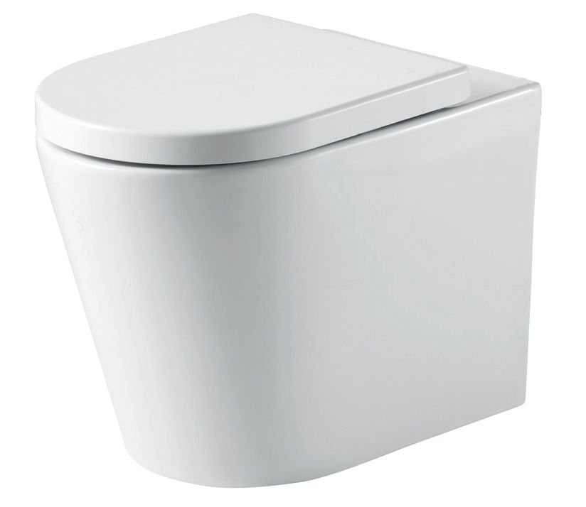 Ferrara Plus Rimless BTW D Shape Pan Seat &amp; Fittings