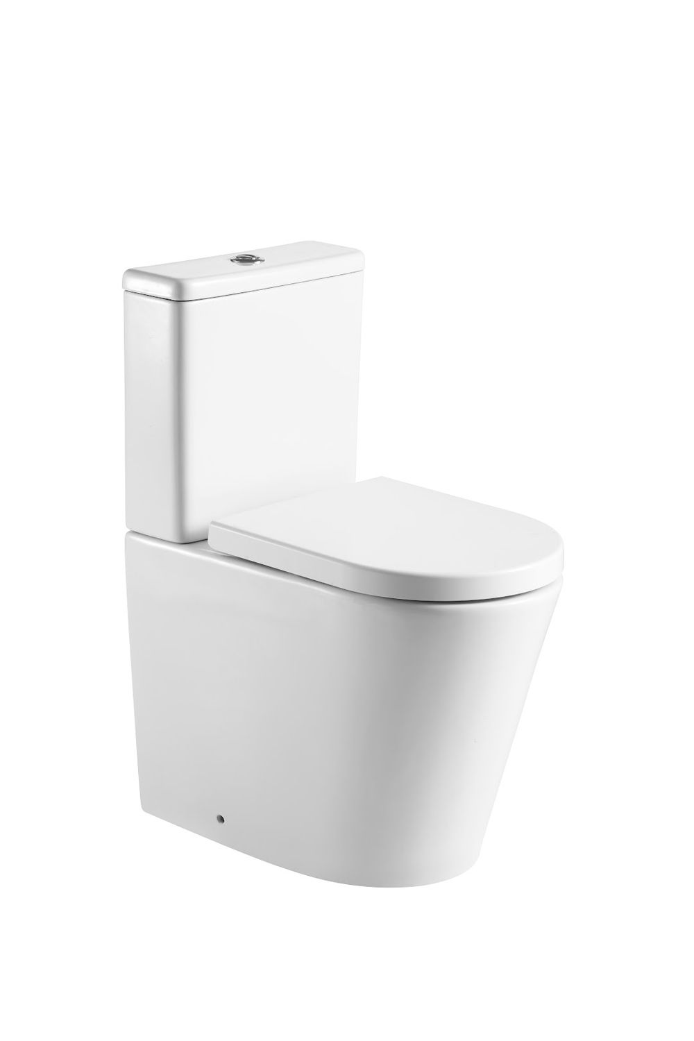 Ferrara Rimless Comfort Height D Shape Pan, Seat &amp; Fittings