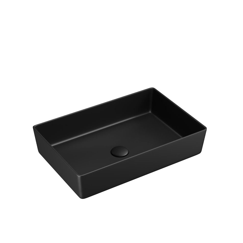 Metal Countertop Basin Matt Black