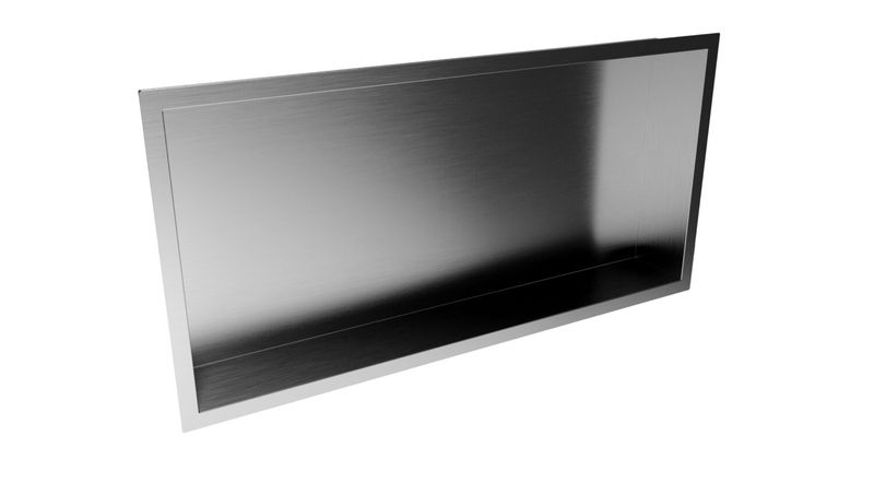 Inset Shower Niche Gunmetal 600 x 300mm