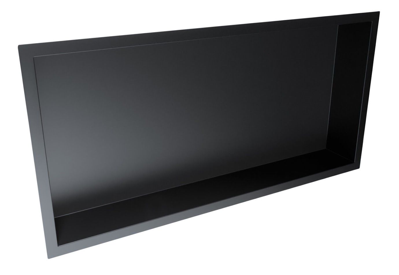 Inset Shower Niche Matt Black 600 x 300mm