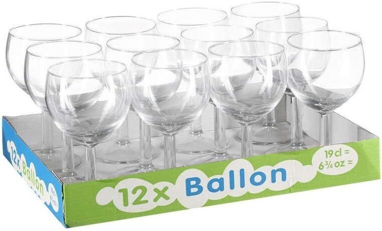 Verres a  pied x 12 à vin ballon 19 ,5 cl PREMIER* PASABAHCE - VERRE BALLON - VERRE A VIN  - VERRE A EAU
