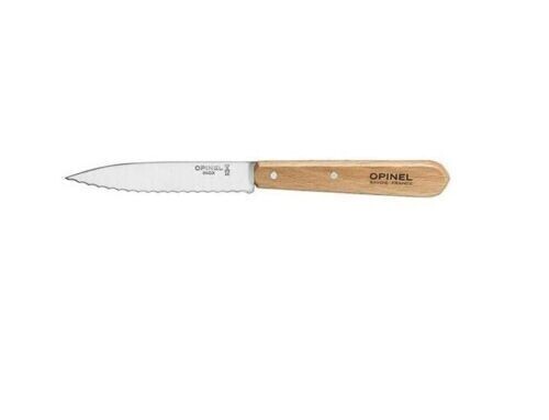 Opinel - Couteau office Cranté n° 113 en hêtre , lame inox 10 cm