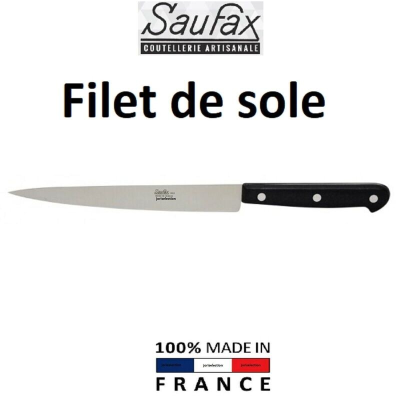SAUFAX COUTEAU FILET DE SOLE lame 20 CM FABRICATION FRANCAISE